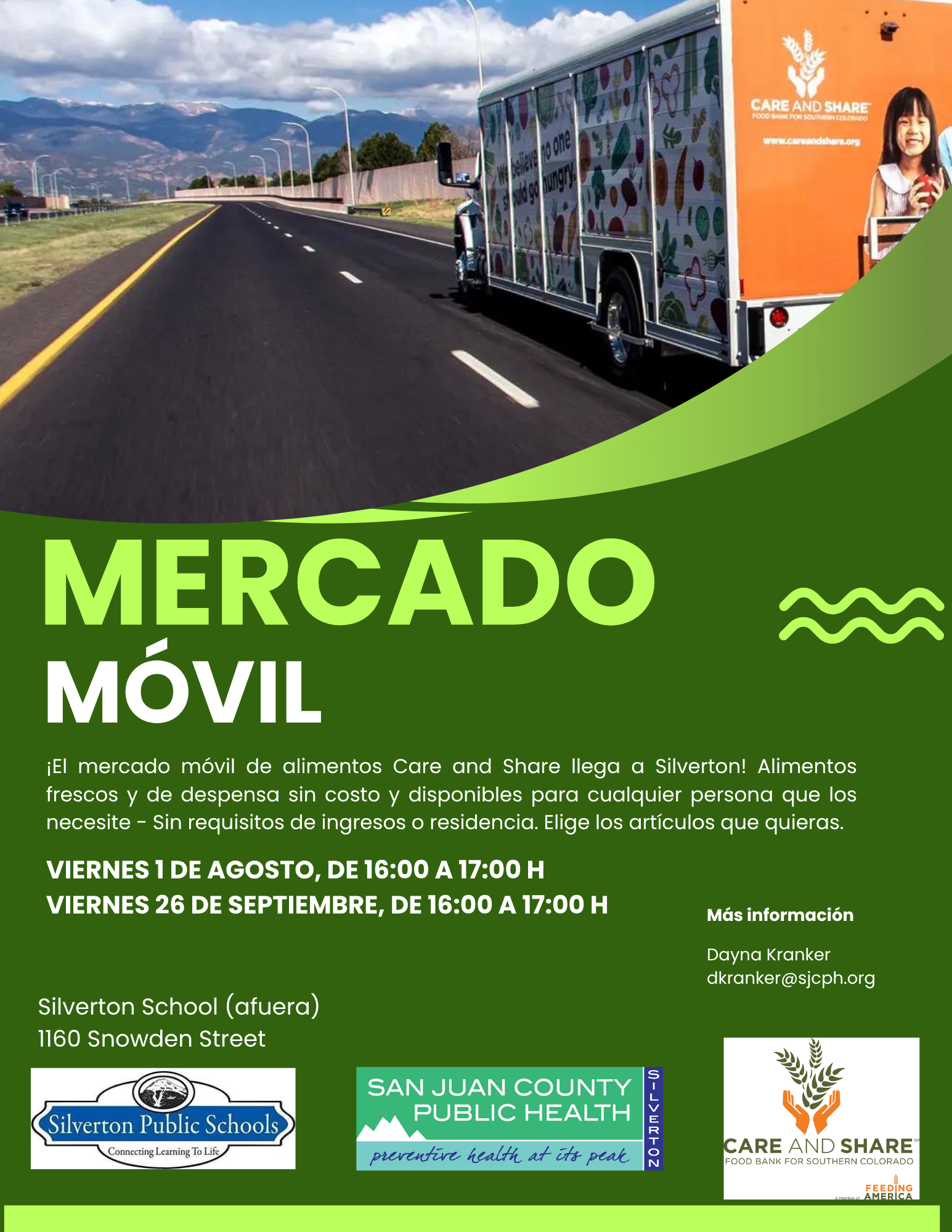 flier for mobile market spanish