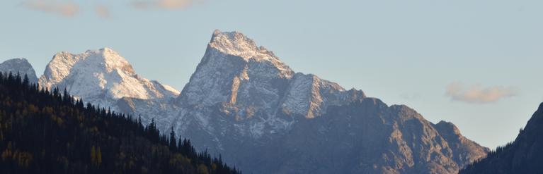 snowy mountains